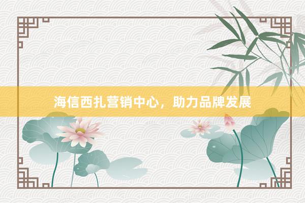 海信西扎营销中心，助力品牌发展